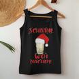 Schääne Woi Nachde Woinachde Christmas Wine Riesling Tank Top Frauen Lustige Geschenke