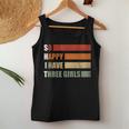 So Happy I Have Three Girls Sarcastic Dad Of Three Girls Women Tank Top Personalized Gifts