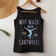 Tie-Dye Cartwheel Quote Gymnastics Cheerleader Gymnast Girl Women Tank Top Unique Gifts