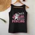 Traje De Esgrima Para Just A Girl Who Loves Fencing Camiseta sin mangas para mujer Regalos divertidos