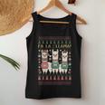 Ugly Christmas Sweater Fa La La Llama Merry Xmas Cute Alpaca Tank Top Frauen Lustige Geschenke