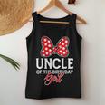 Uncle Of The Birthday Girl Cute Pink Bow Family Matching Women Tank Top Unique Gifts