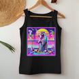 Vaporwave Raccoon Women's Tank Top - Retro Synthwave Style Unique Gifts