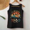 Vintage 1980 45 Años Cumpleaños Regalo Original 1980 Camiseta sin mangas para mujer Regalos divertidos
