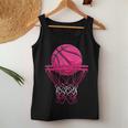 Vintage Pink Basketball Desgin For Girl Women Tank Top Funny Gifts