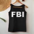 Women's Fbi Carnival Fancy Dress Costume Boys Top With-Neck Tank Top Frauen Lustige Geschenke
