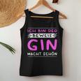 Women's Ich Bin Der Beweis Gin Macht Schön Saufen German Tank Top Frauen Lustige Geschenke