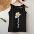 Women's Stay Positive Flowers Spring Summer Women's Tank Top Frauen Lustige Geschenke