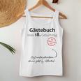 18Th Birthday Party Guest Book Boys Girls Decorative Tank Top Frauen Lustige Geschenke