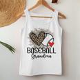 Baseball Grandma Leopard Heart Proud Baseball Grandma Women Tank Top Personalized Gifts