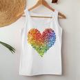 Csd Parade Rainbow Lgbt Heart Lgbtq Flowers Pride Love Tank Top Frauen Lustige Geschenke