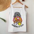 Grandma Of Both Messy Bun Softball Baseball Grandma Women Tank Top Funny Gifts