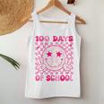 Groovy 100 Days Of School Smile Face Happy 100Th Day Teacher Women Tank Top Unique Gifts