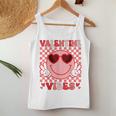 Groovy Valentine Vibes Valentines Day For Girl Womens Women Tank Top Personalized Gifts