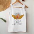 Holy Aperoli God Wine Glasses Saying Tank Top Frauen Lustige Geschenke