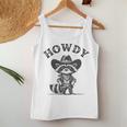 Howdy Cowboy Raccoon Tank Top for Men & Women - Fun Animal Theme Unique Gifts