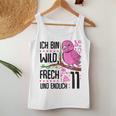 Ich Bin Wild Cheeky Und Endlich 11 Years 11Th Birthday Girl Tank Top Frauen Lustige Geschenke