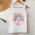 Kinder Geburtstag 2 Mädchen Regenbogen Fee Zwei 2 Jahre Tank Top Frauen Lustige Geschenke