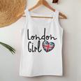 London Girl London Girls British Flag Women's Tank Top Frauen Lustige Geschenke