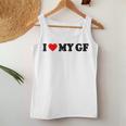 I Love My Gf I Heart My Gf I Love My Girlfriend S Tank Top Frauen Lustige Geschenke