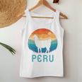 Peru Retro Llamaintage Machu Picchu Alpaca South American Tank Top Frauen Lustige Geschenke