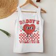 Retro Groovy Daughter Daddy Is My Valentine Kid Girl Toddler Women Tank Top Personalized Gifts