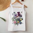 Vintage Botanische Blume Wildflower Garden Botanics Tank Top Frauen Lustige Geschenke