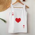 Women's Heart Ass Costume Playing Card Game Poker Skat Carnival Tank Top Frauen Lustige Geschenke