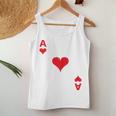 Women's Playing Card Heart Ace Card Costume Fancy Dress Ass Groups Tank Top Frauen Lustige Geschenke