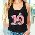 10Th Birthday Cats On Number 10 Kawaii Bday Kitten Girls Kid Women Tank Top Gifts for Her