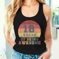 18Th Birthday Girl Daughter 18 Years Old Son Boys Retro Tank Top Frauen Geschenke für Sie