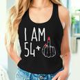 I Am 54 Plus 1 Middle Finger 55Th Women's Birthday Tank Top Frauen Geschenke für Sie