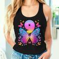 9Th Birthday Girl 9 Years Butterfly Number 9 Tank Top Frauen Geschenke für Sie