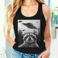 Alien UFO Raccoon Women Tank Top Gifts for Her