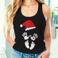 Baby Bump First Christmas Embarazo Camisas Humor Camiseta sin mangas para mujer Regalos para ella