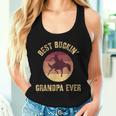 Best Buckin' Grandpa Ever Western Rodeo Cowboy Bucking Horse Women Tank Top Gifts for Her