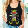 Big Sister Elf Christmas Outfit Christmas Family Tank Top Frauen Geschenke für Sie