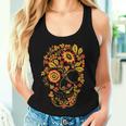 Calavera Khokhloma Camiseta sin mangas para mujer Regalos para ella