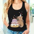 Capybara Cake Happy Birthday Animal Rodent Boy Girl Child Tank Top Frauen Geschenke für Sie