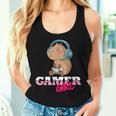 Capybara Gamer Gaming Girls' Tank Top Frauen Geschenke für Sie