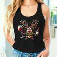 Christmas Wine Lovers Xmas Christmas Reindeer Tank Top Frauen Geschenke für Sie