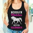 Cool Girls Riding Icelandic Horse Tank Top Frauen Geschenke für Sie