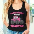 Coole Mädels Driving Tractor Children's Girls' Tank Top Frauen Geschenke für Sie