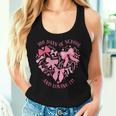 Coquette 100 Days Of School Loving It Pink Bow Girl Teacher Women Tank Top Gifts for Her