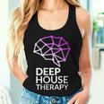 Deep House Therapy House Musique House Tech House Dj Edm Débardeur pour femme Cadeaux pour elle