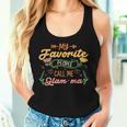 My Favorite People Call Me Glam Ma Floral Mother's Day Women Tank Top Gifts for Her