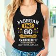 February 1965 60Th Birthday Man Woman Tank Top Frauen Geschenke für Sie