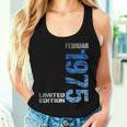 February 1975 Man Woman 50Th Birthday Limited Edition Tank Top Frauen Geschenke für Sie