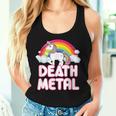 Death Metal Rainbow Unicorn Tank Top Frauen Geschenke für Sie