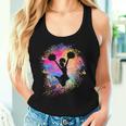 Girls' Rainbow Cheerleader Silhouette Female Cheerleader Tank Top Frauen Geschenke für Sie